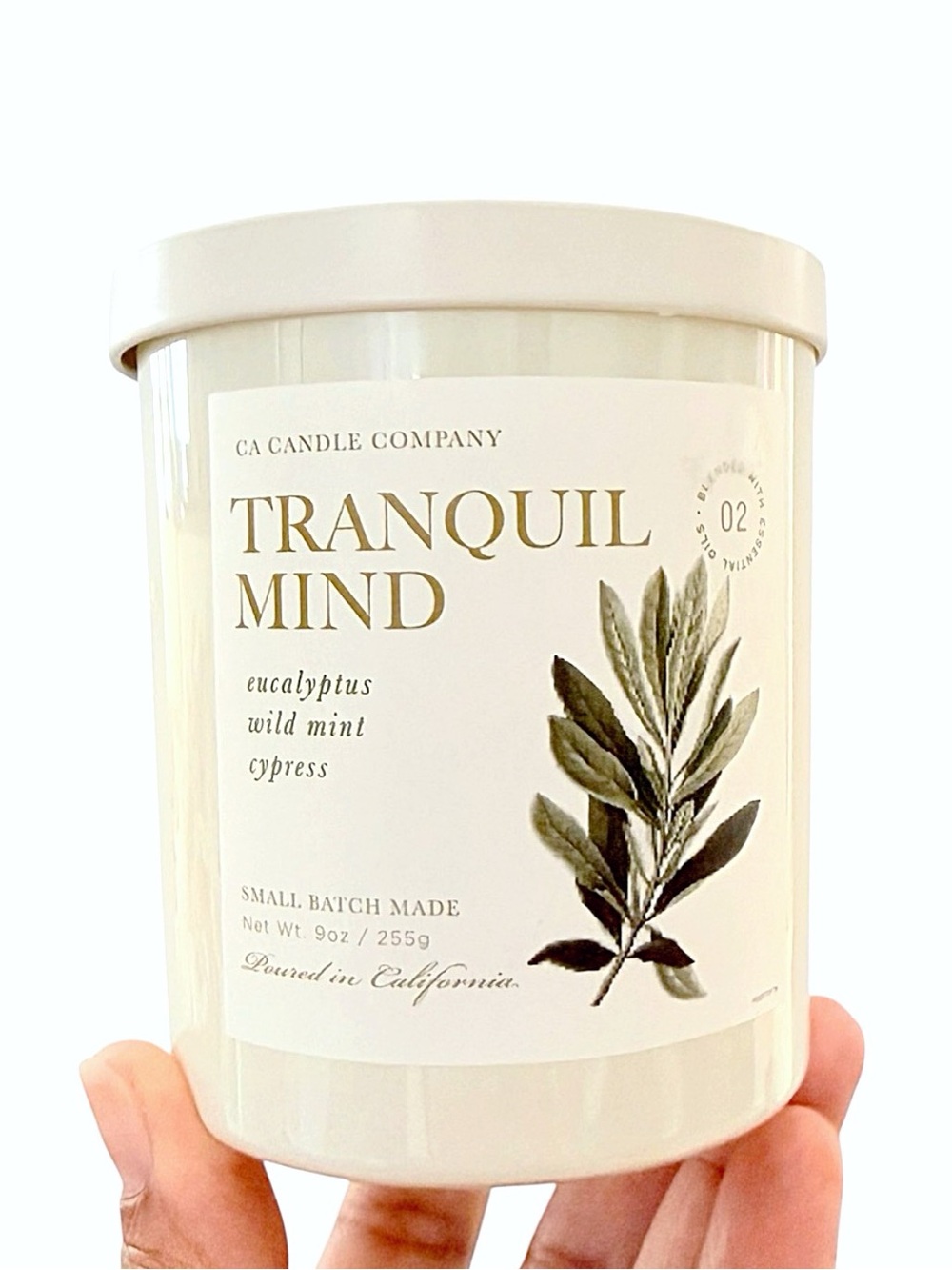 Leoben Company Tranquil Mind Scented Luxury Scented Candle - Cream